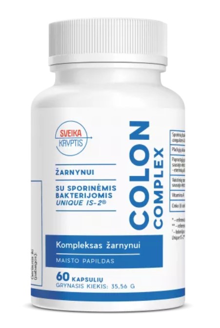Sveika kryptis Colon Complex kapsulės N60 - Ąžuolyno vaistinė
